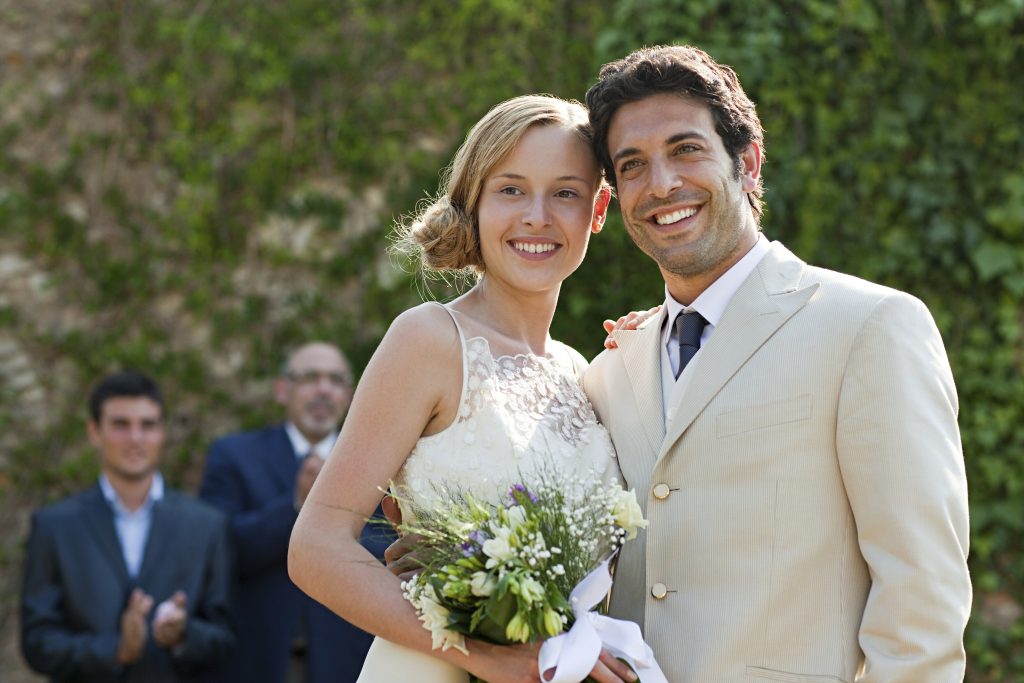 newlyweds at marriage ceremony looking away 2025 04 03 12 48 38 utc