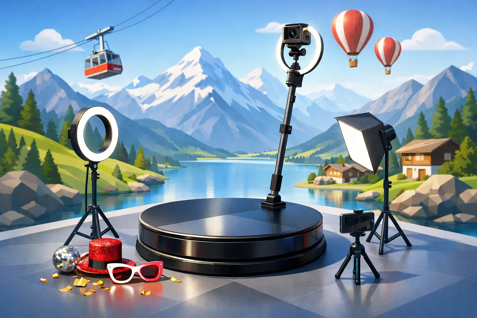 360 Video Spinner mieten in der Schweiz